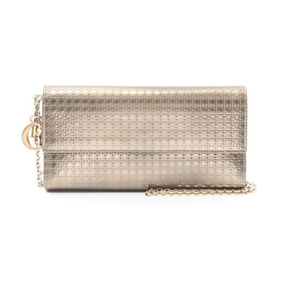 Dior Leather Cannage Shoulder Micro Bag Christian - Picture 1 of 7